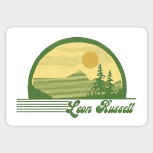 Leon Russell / Retro Style Country Fan Design Sticker